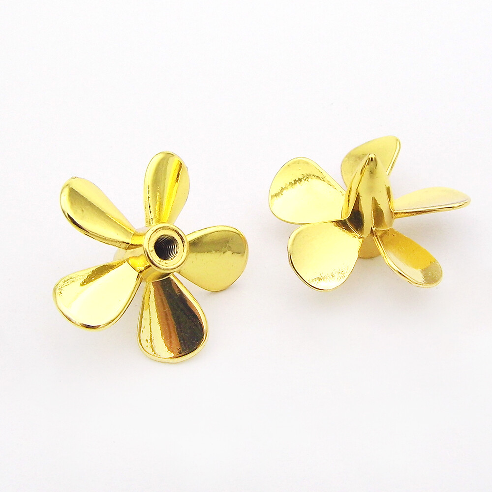 2x 5-Blades Metal Propeller 3mm M3 25mm Submerged Prop for RC Boat Scale Marine
