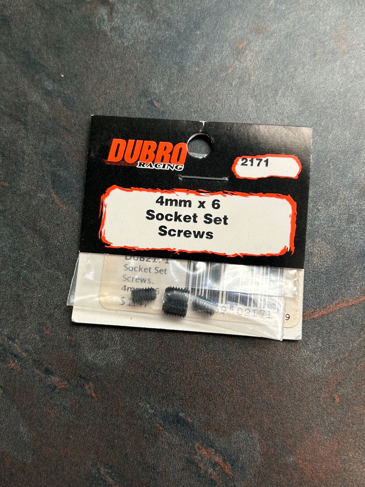 B6 Du-Bro R/C Products 4mm x 6 Socket Set Screws (4) 2171 NOS