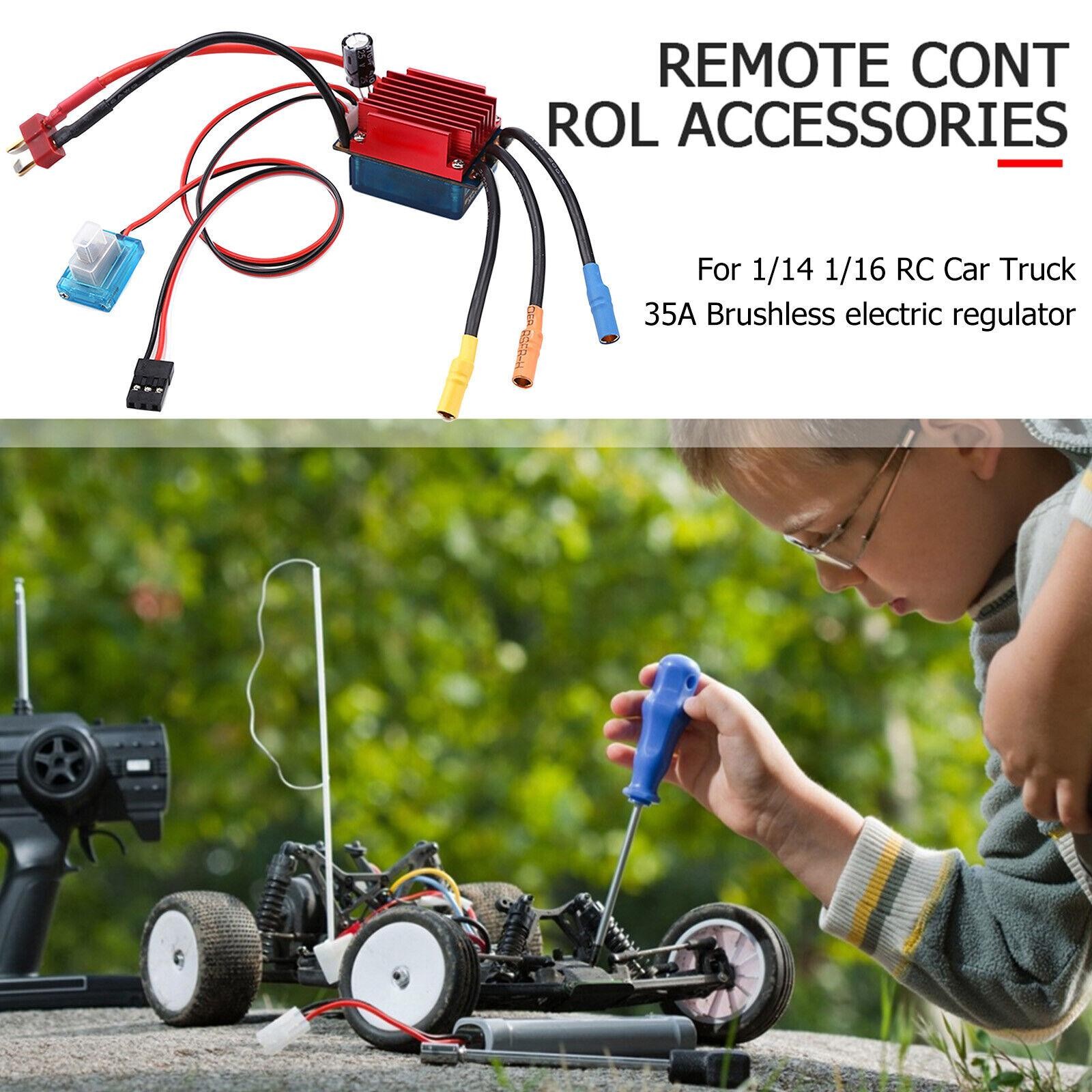 35A 1/16 1/18 RC Car Sensorless Brushless Motor ESC Waterproof Speed Controller