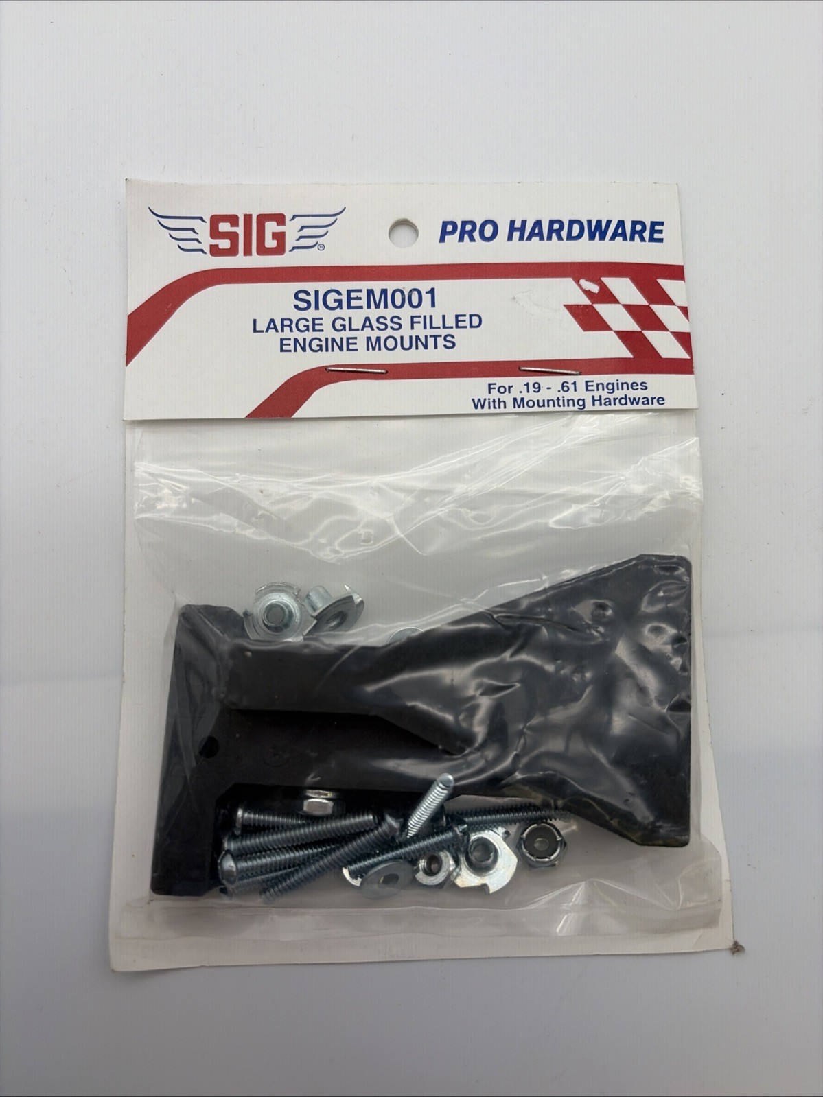 Sig products – SIGEM001 – Large Glass Filled Engine Mount For .19 To .61 B169
