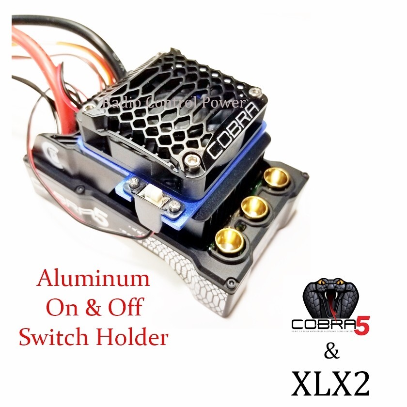 RCP Xtreme Cool Cobra 5 & XLX2 Aluminum On & Off Switch Holder