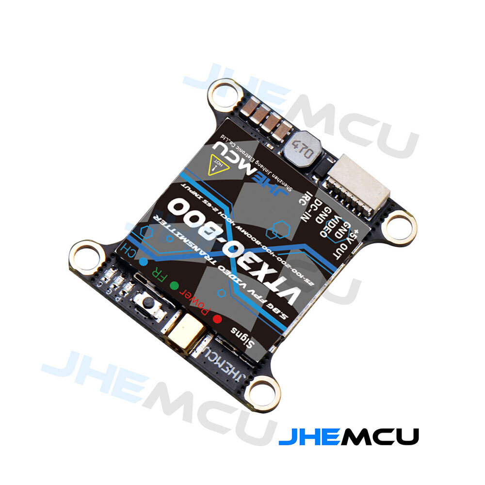 JHEMCU VTX30-800 5.8G 40CH 25-800mW Adjustable VTX 2-6S 30X30mm for RC Drone