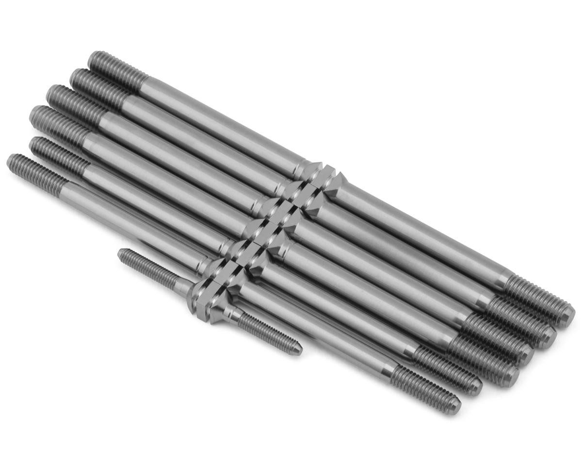 J&T Bearing Co. Tekno NT48 2.2 Titanium “Milled” Turnbuckles (Natural)