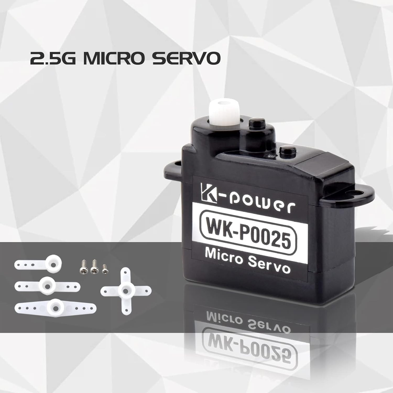 K-power P0025 2.5G/0.8KG/0.07S High Speed Coreless Micro Servo on RC Airplane