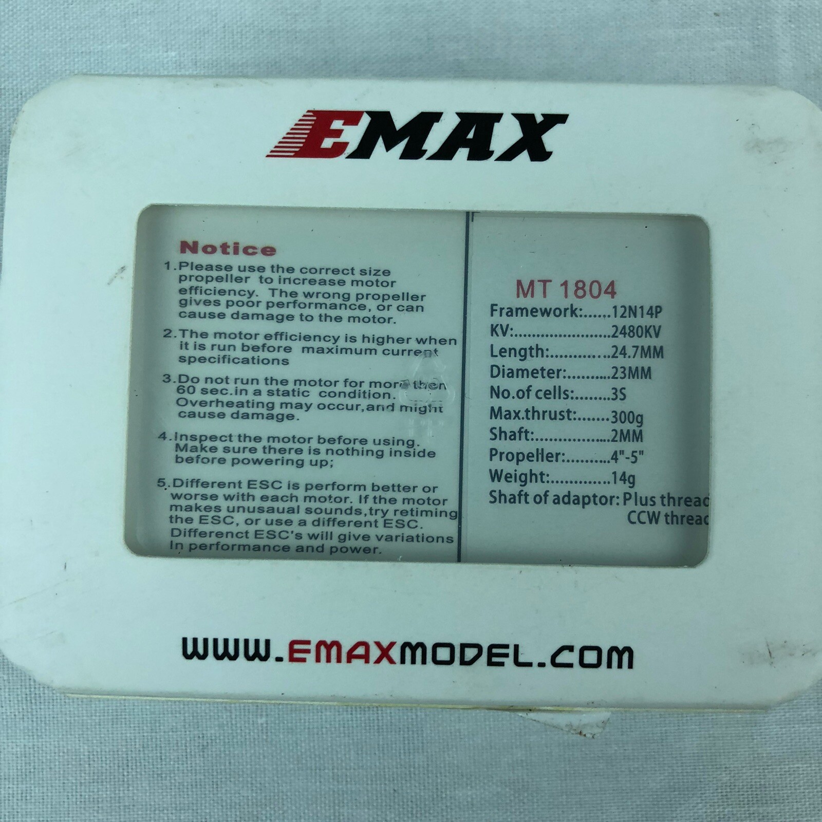 EMAX MT 1801 – 2480KV Multi Copter Motor Motor HG17