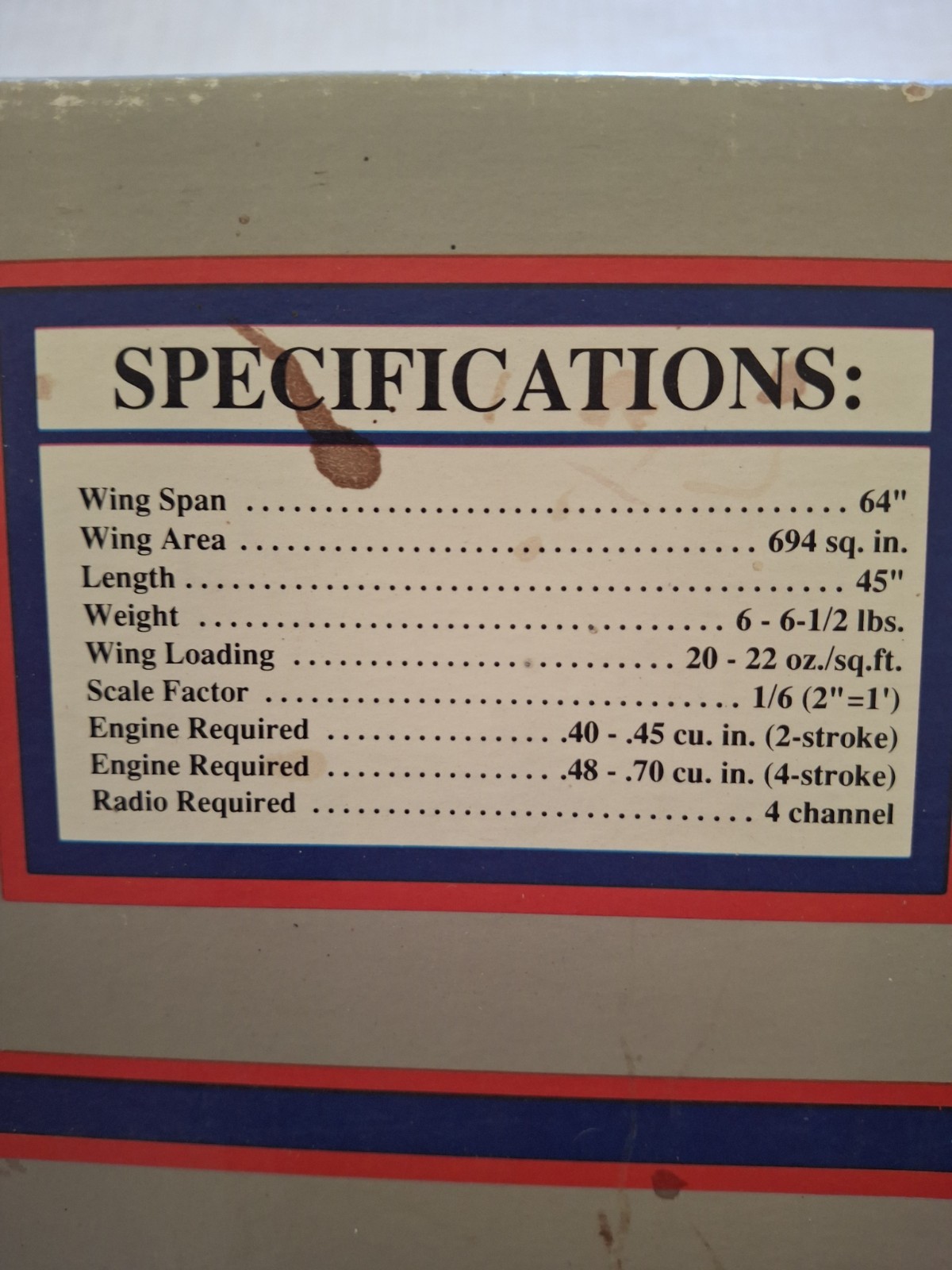 GREAT PLANES SUPER DECATHLON 40. THIS RC KIT IS NOS
