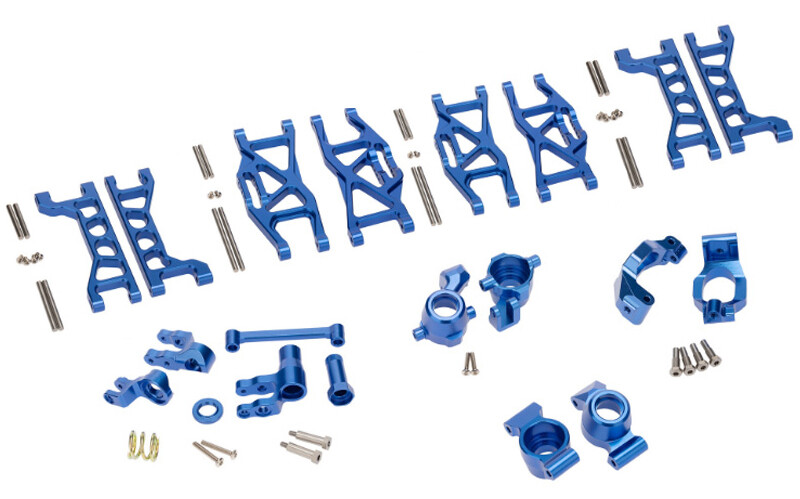 Blue Alloy Upgrade Conversion Kit for Traxxas 1/10 Maxx 4S – Performance Hop-Up