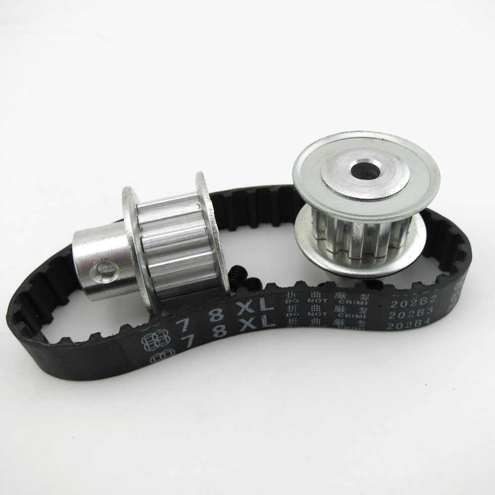 Metal Timing Pulley Kit with Toothed Belt for 5/6/8mm Shaft DIY Transmission