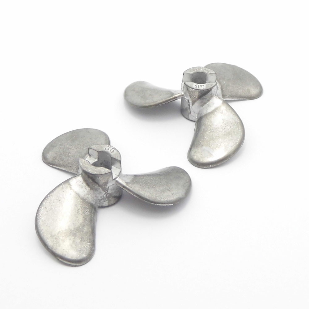 Right Left Hand 4mm Shaft 3-Blades Metal Propeller Prop 28-48mm fr Scale RC Boat