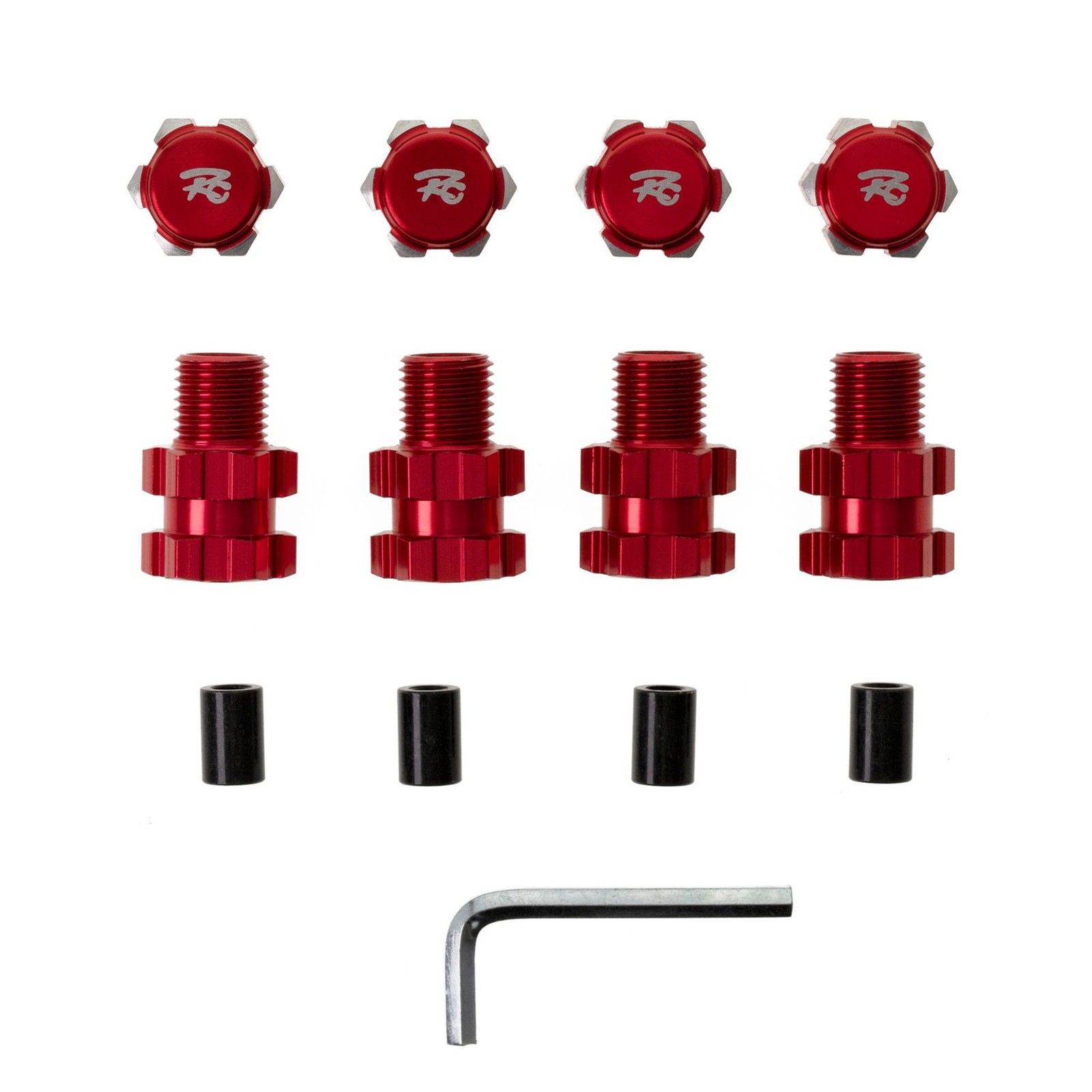 4Pcs Alloy 17mm Wheel Hex Hub Adapter Extension For Traxxas Maxx 1/10 RC Car F