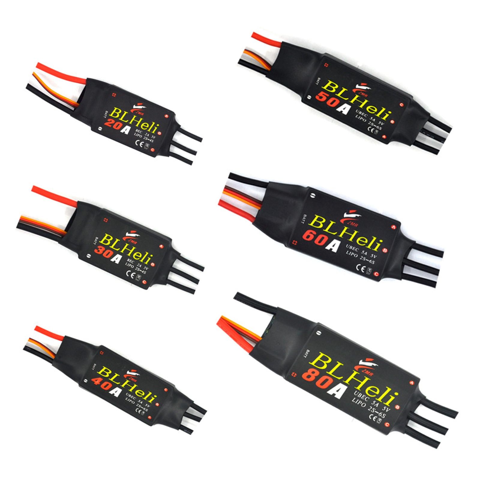 Brushless Speed Controller ESC 12A-80A For Fixed Wing RC Model Replace Parts