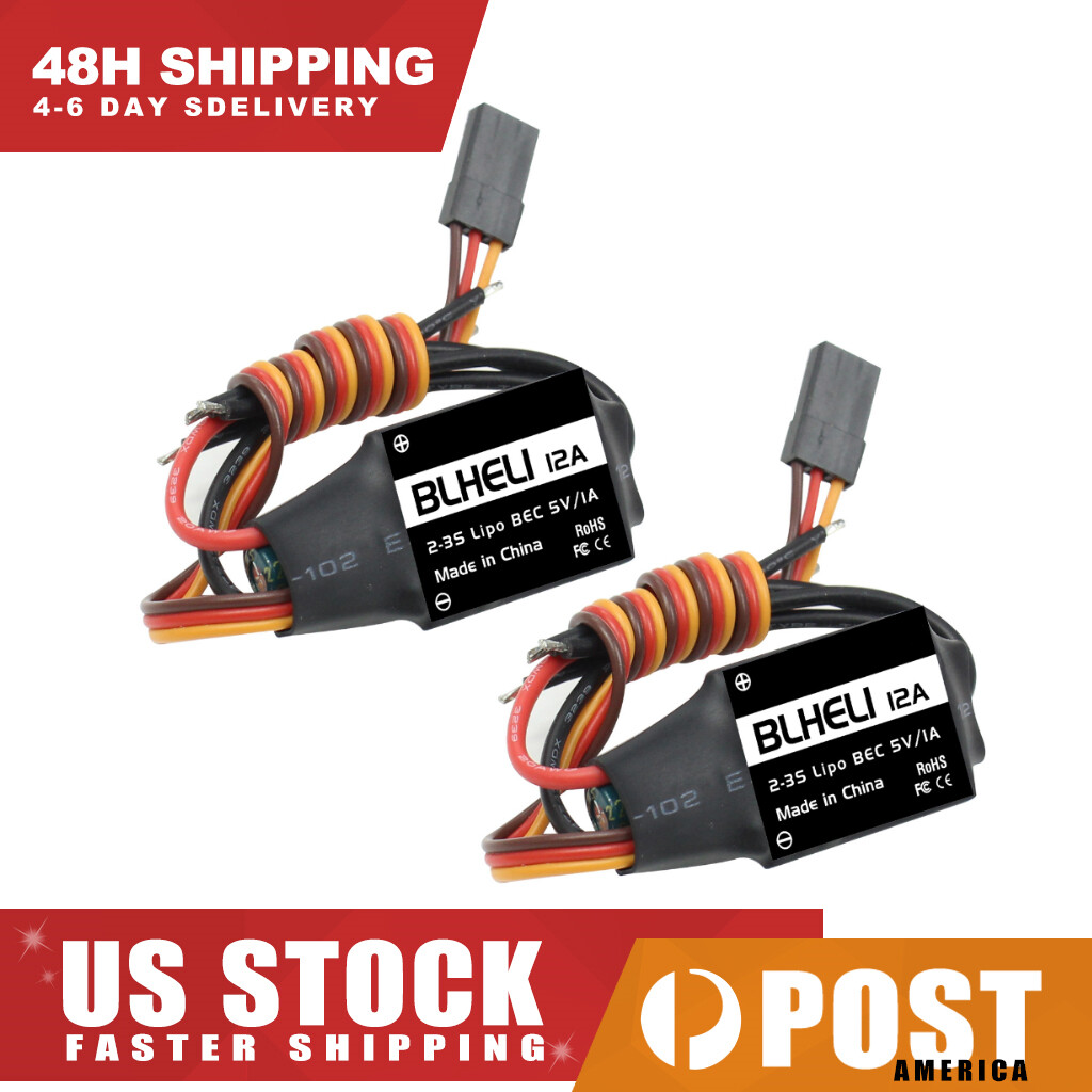 2PCS BLHELI 12A Brushless ESC Speed Controller 2-3S For DIY RC Drone Quadcopter
