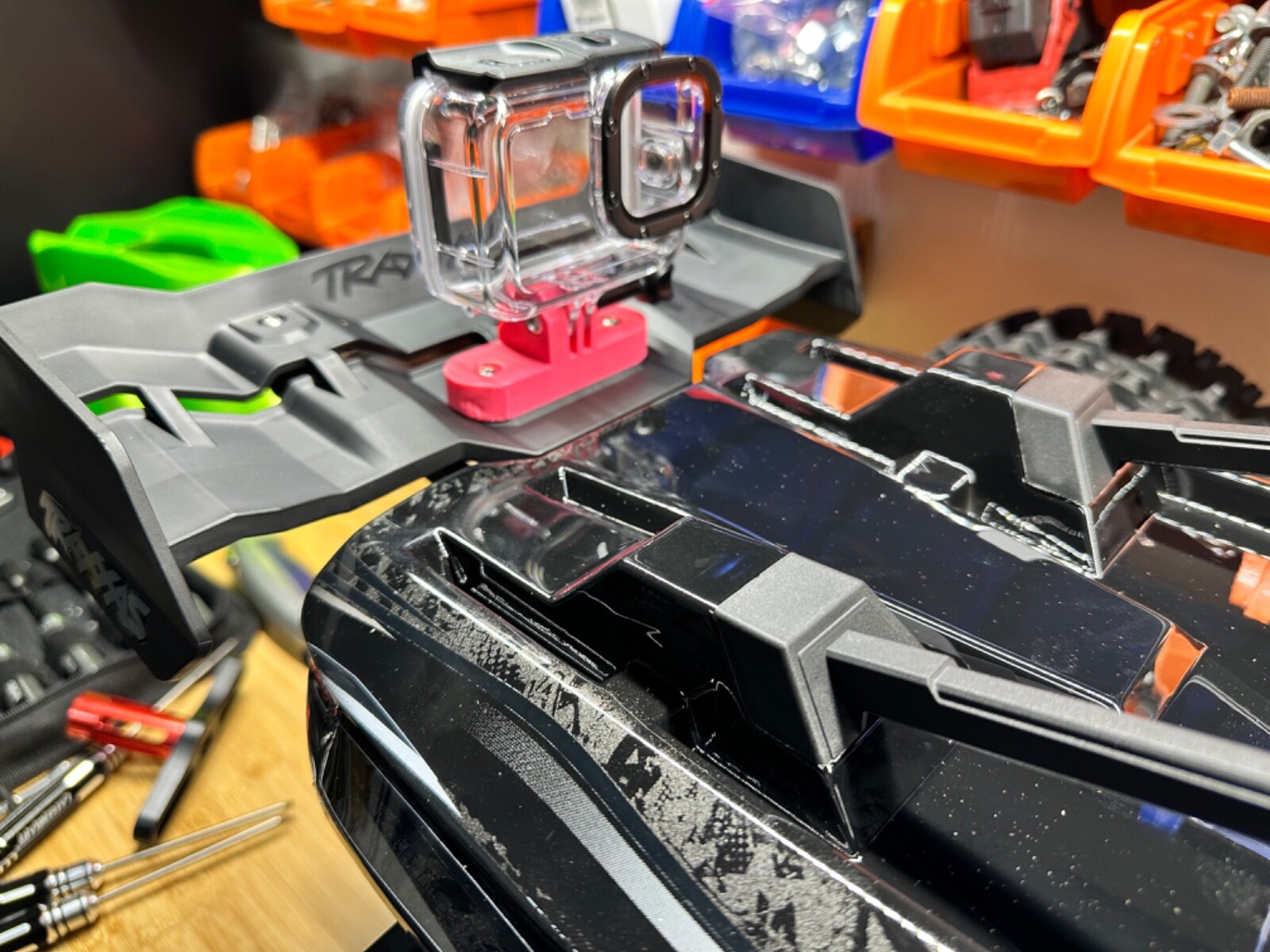 GoPro Wing Mount with Extended Hardware – Compatible with Traxxas XRT