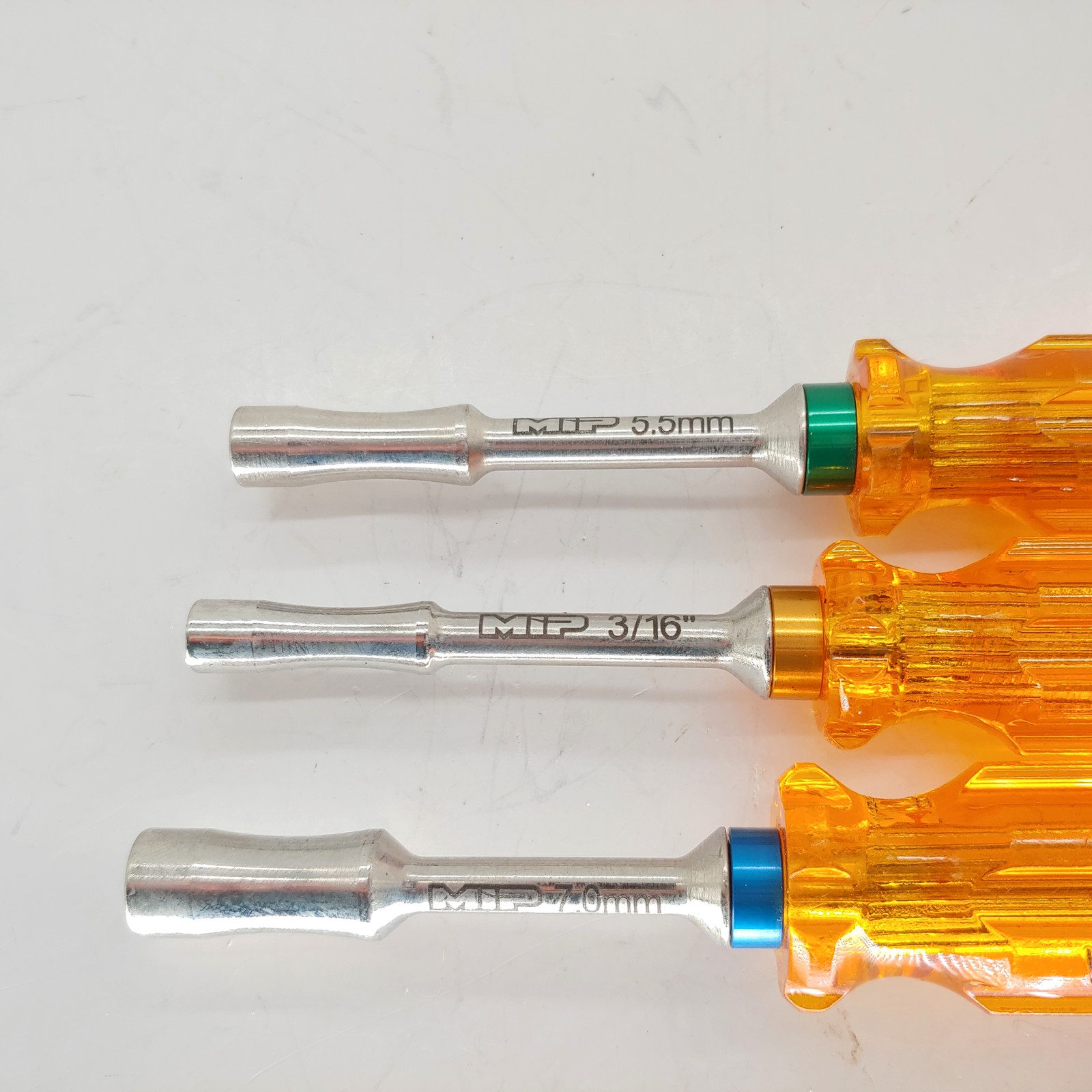 MIP Nut Driver Wrench Set of 3 Gen 2 Metric 5.5mm 7.0mm 9603 + 3/16″ Standard
