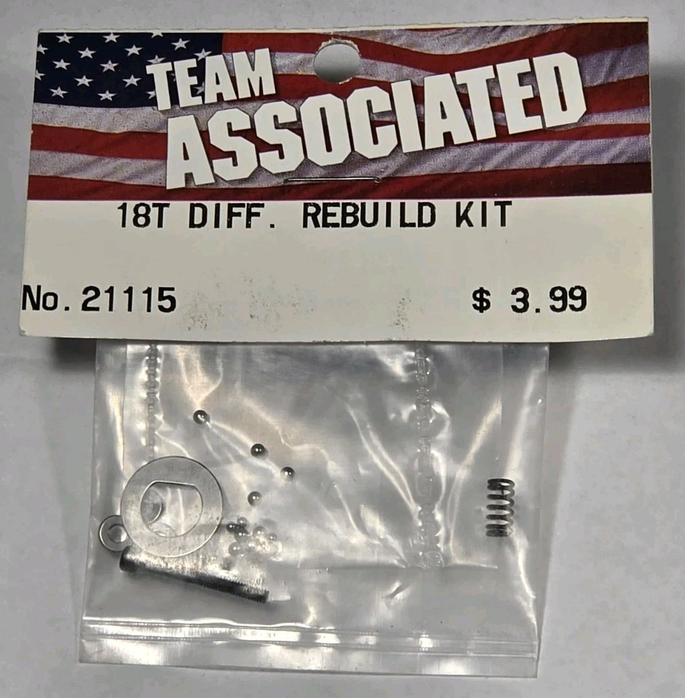 Team Associated 21115 ~ RC18T Diff Differential Rebuild Kit NIP NOS