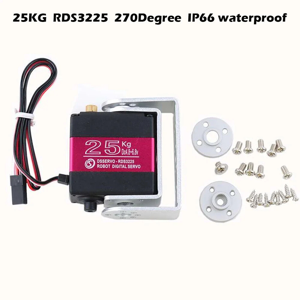 7-150KG Digital Robot Servo Metal Gear Motor Double-Shaft 180/270 Degree For Rc
