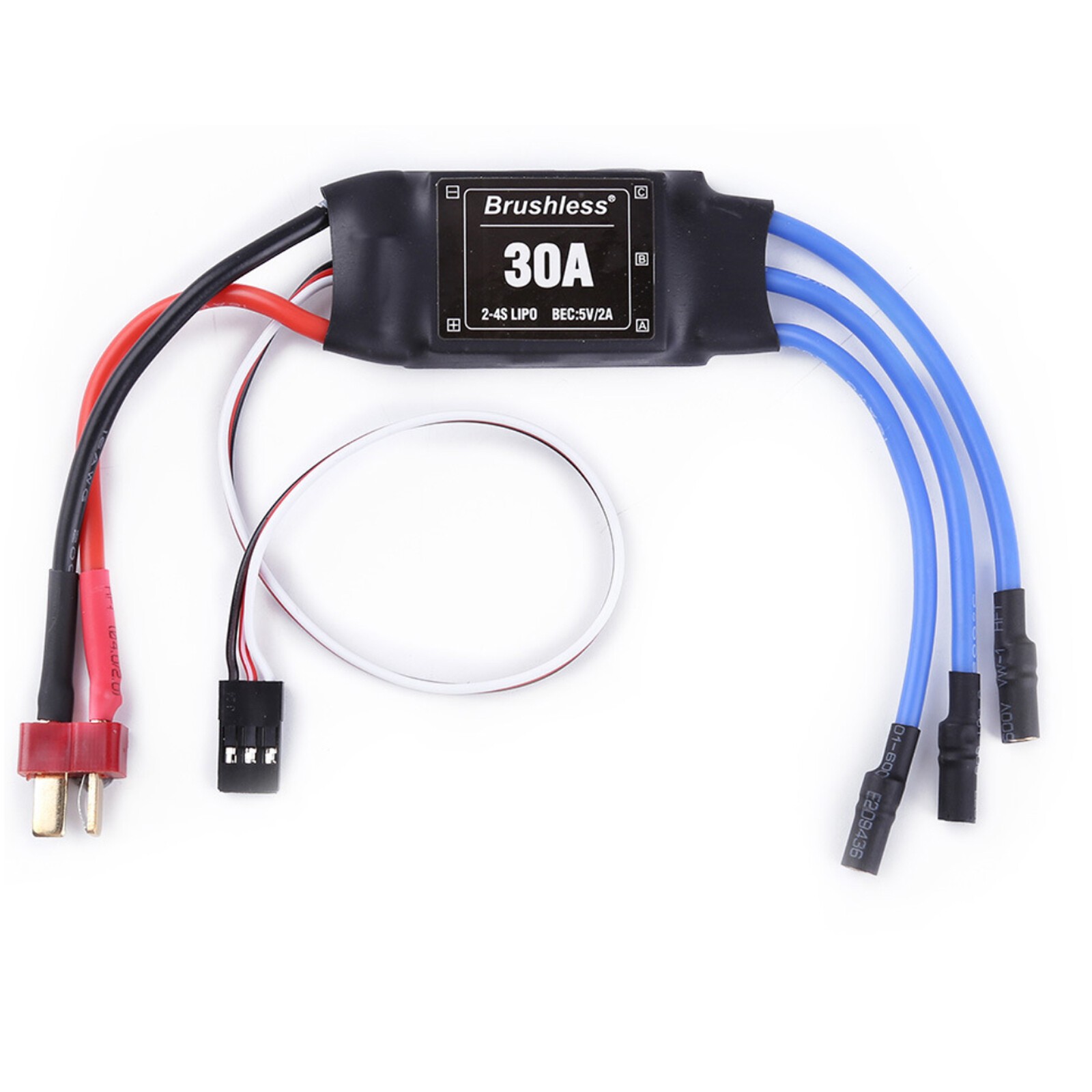 30A 2-4S Brushless Motor ESC Speed Controller For RC Plane Helicopter Aircraft B