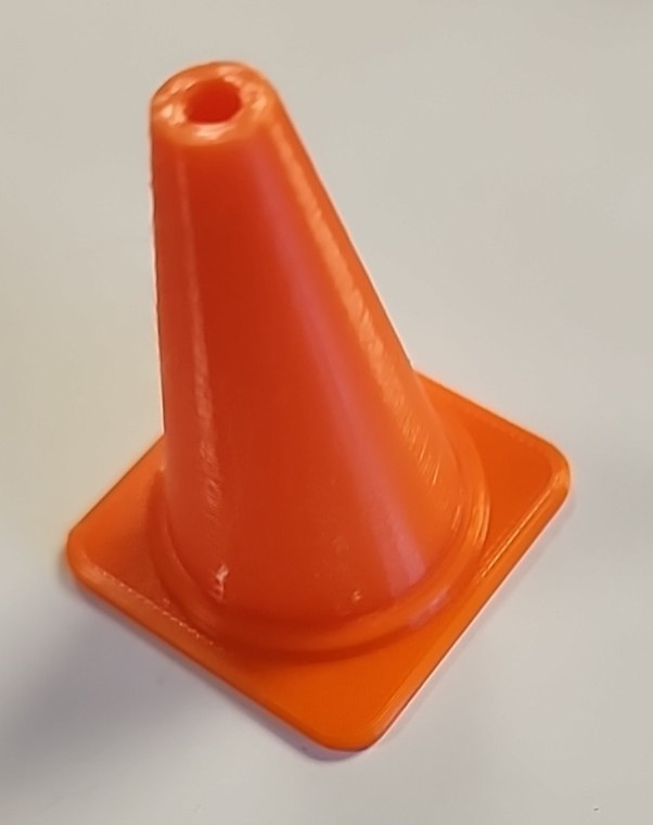 Ten (10) Orange Traffic Safety Cones for Scale RC New 3D printed 2.0 inch tall