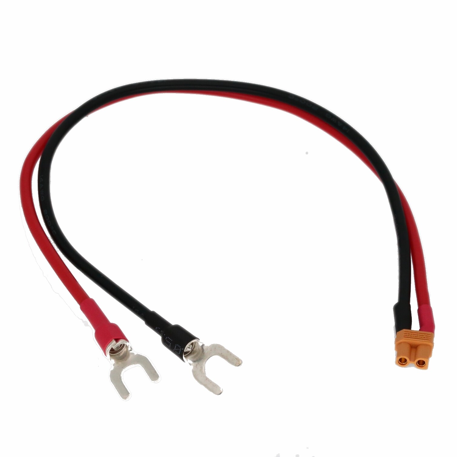XT30 Female to U-Type Spade Fork open Terminal battery charging 14awg 1FT Cable