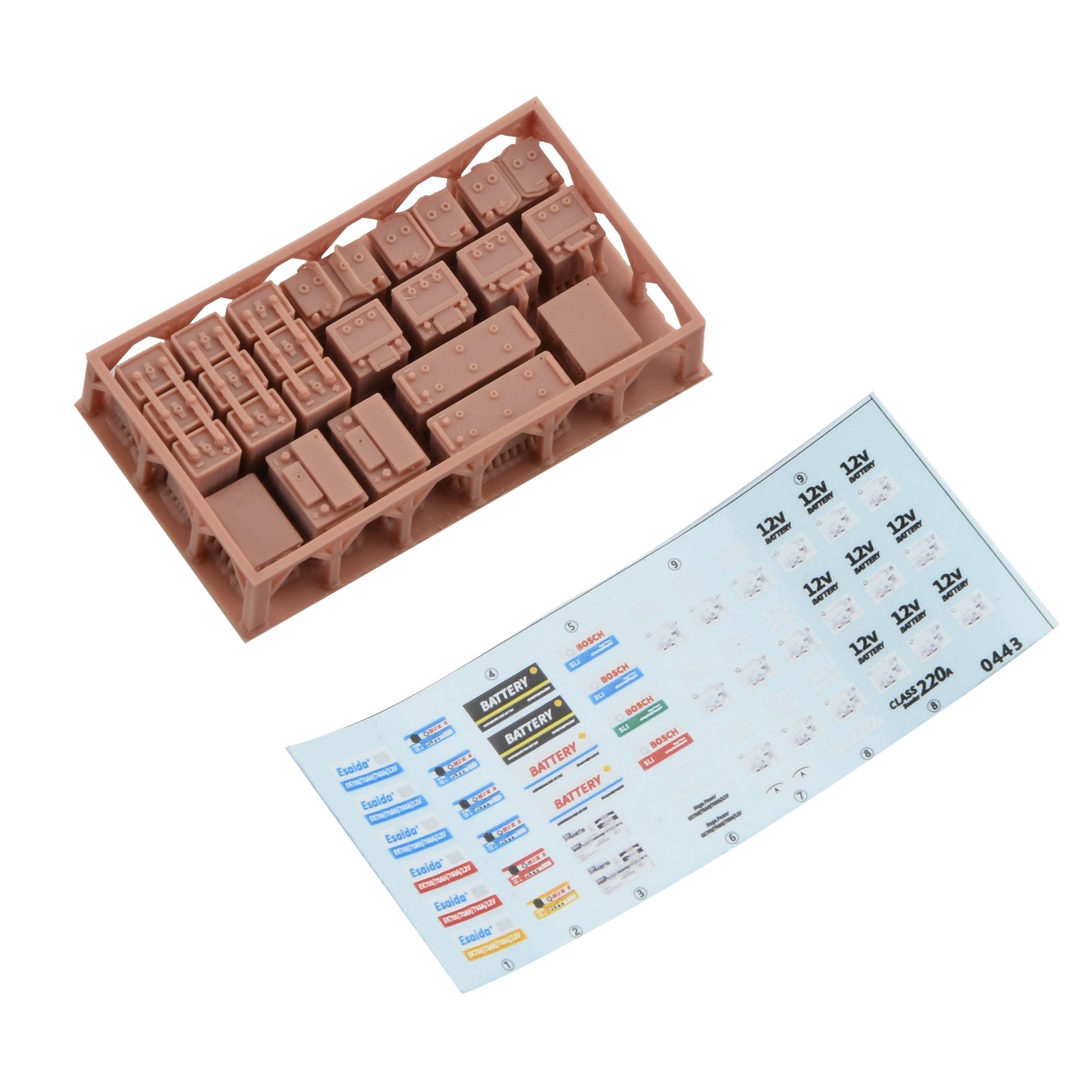 1/35 Resin Modern Battery w/Stickers Sheet Soldier Mannequin Figures Scene Kit