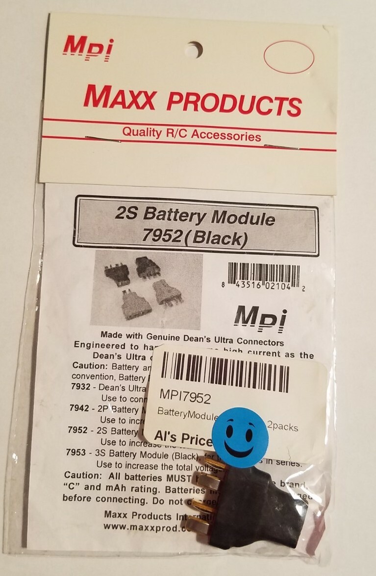 MPI Maxx Products 2s Battery Module Black Rc Racing 7952