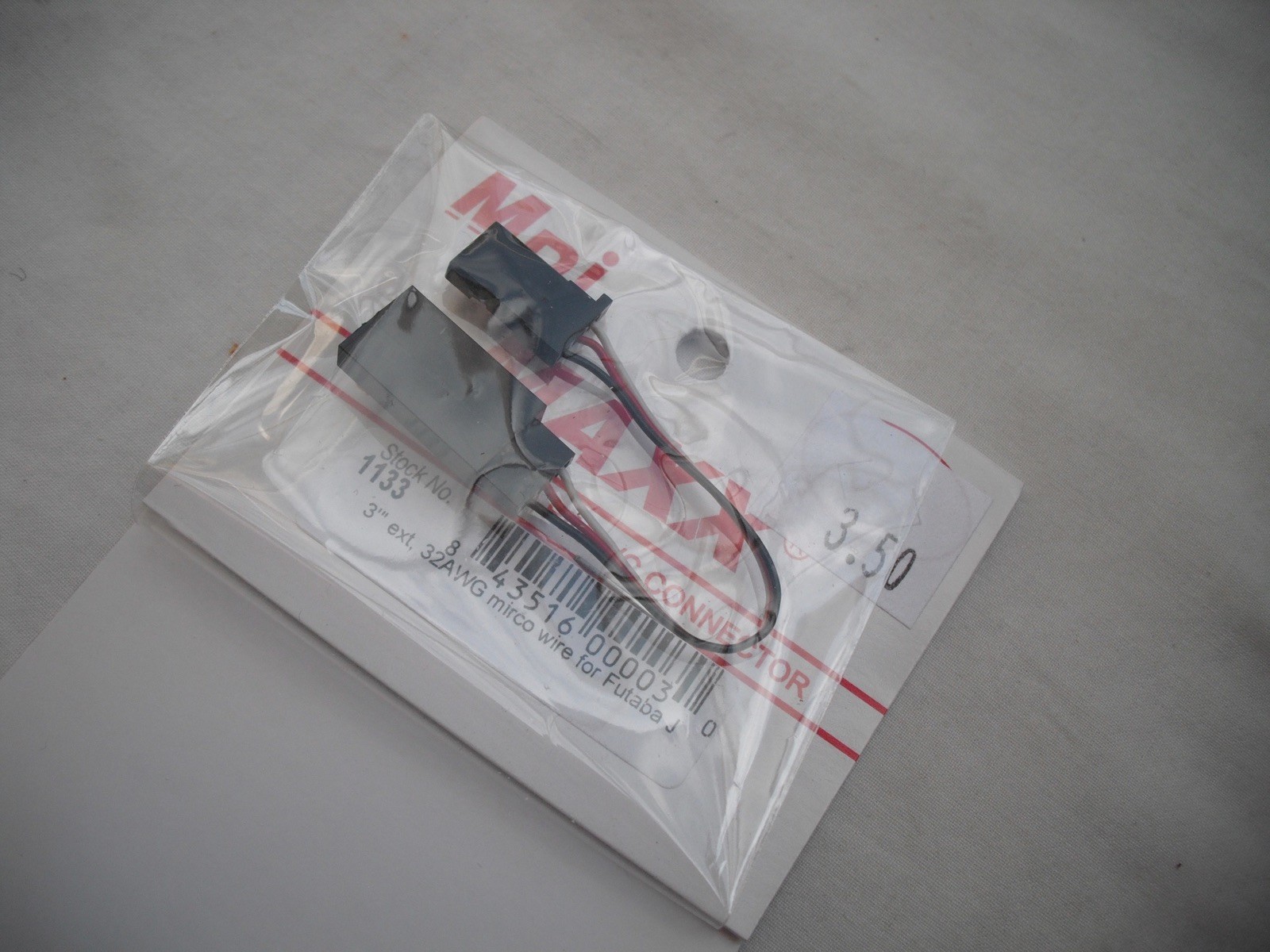 SALE Lot of 3 Maxx Products Mpi 1133, 3″ Extension, Futaba J, Wire,R/C Airplane