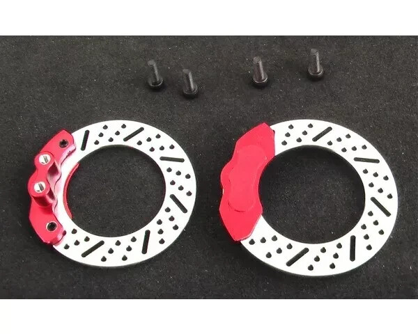 Hot Racing TTS3902 Brake Disc Red Caliper (2) Tts