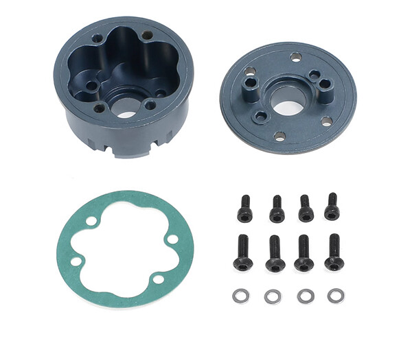 ALU CENTER DIFF CASE SET ARA311166 FOR ARRMA 1/8 MOJAVE / 1/10 KRATON OUTCAST 4S