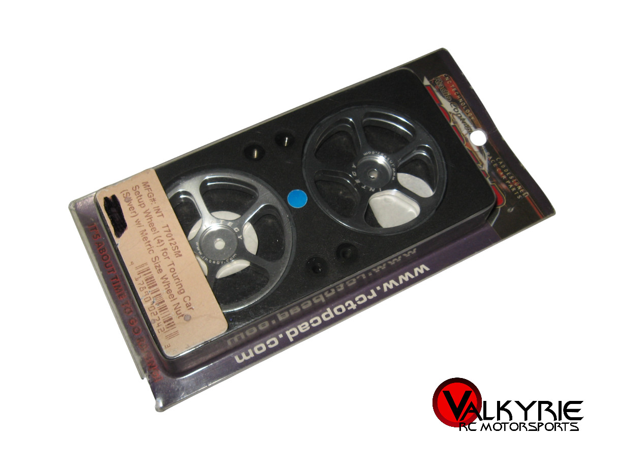 RC TOPCAD Touring Car Set Up Wheels Aluminum Silver (4) T7012SM