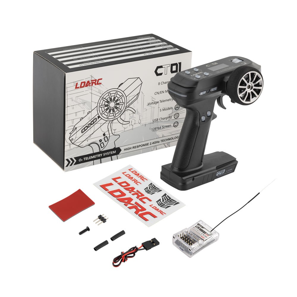 LDARC CT01 2.4GHz 8-Channel Professional Remote Controllor LCD Display