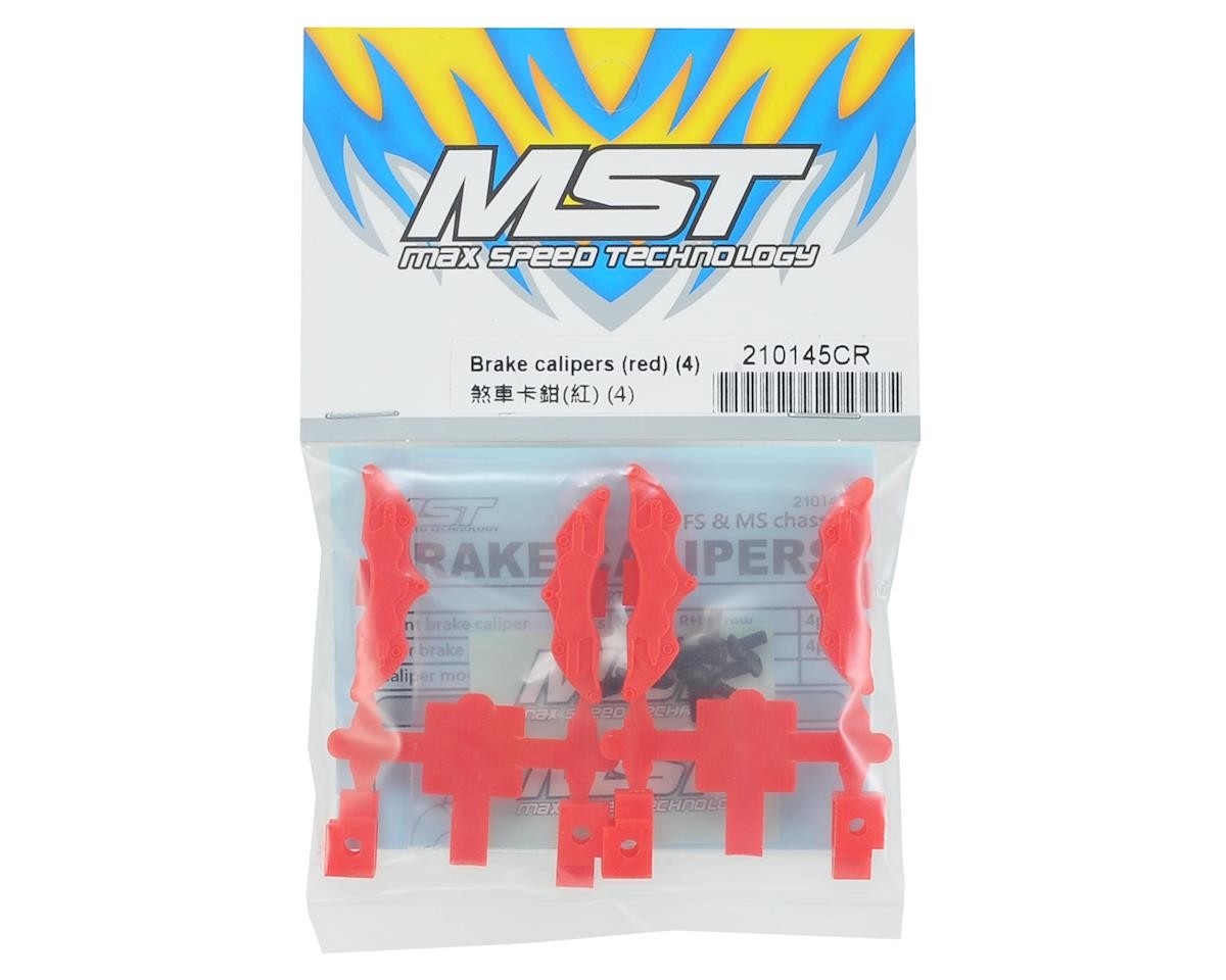 MST Brake calipers (red) (4) [MXS-210145CR]