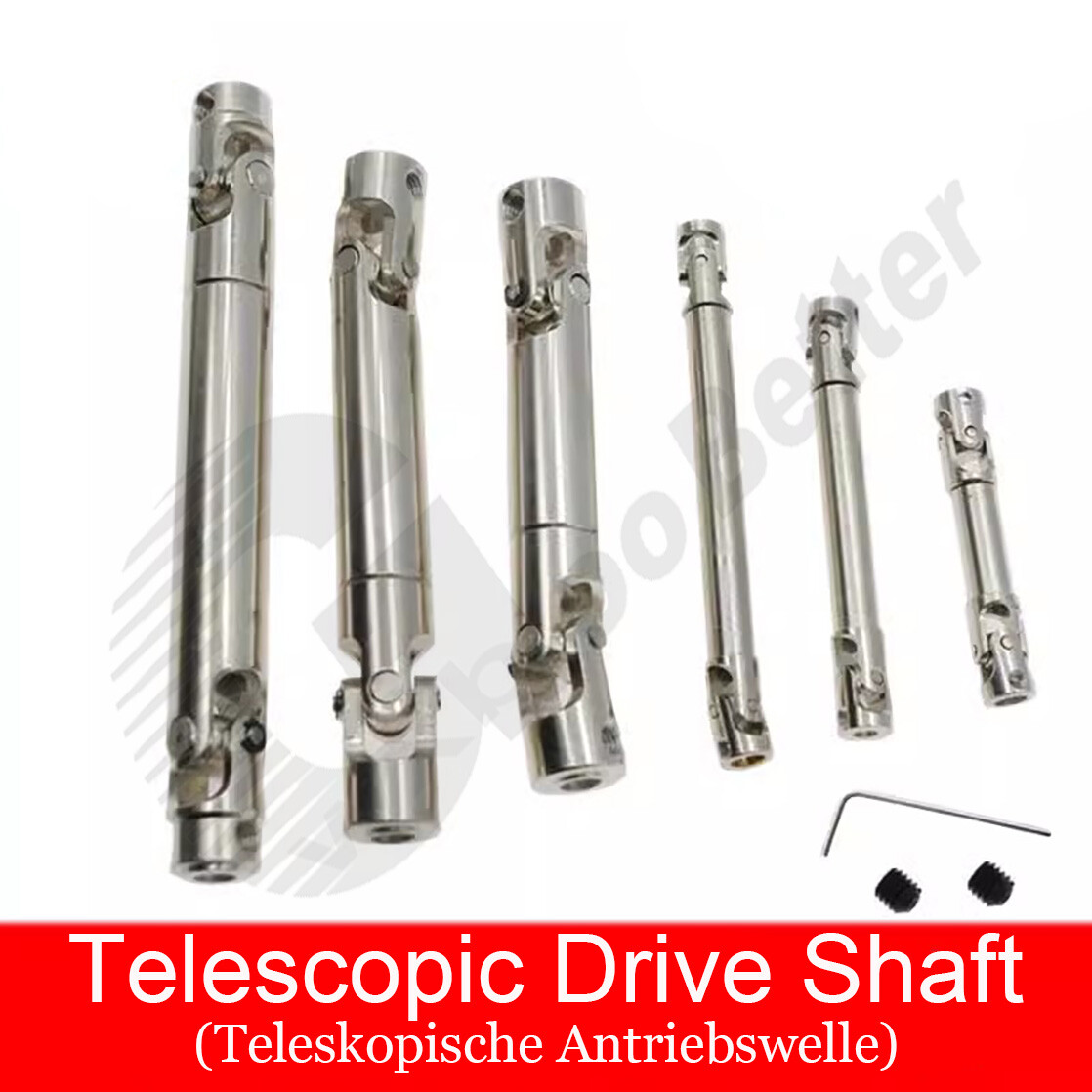 Universal Transmission Shaft Joint Telescopic Drive Shaft Coupling Coupler 2~5mm
