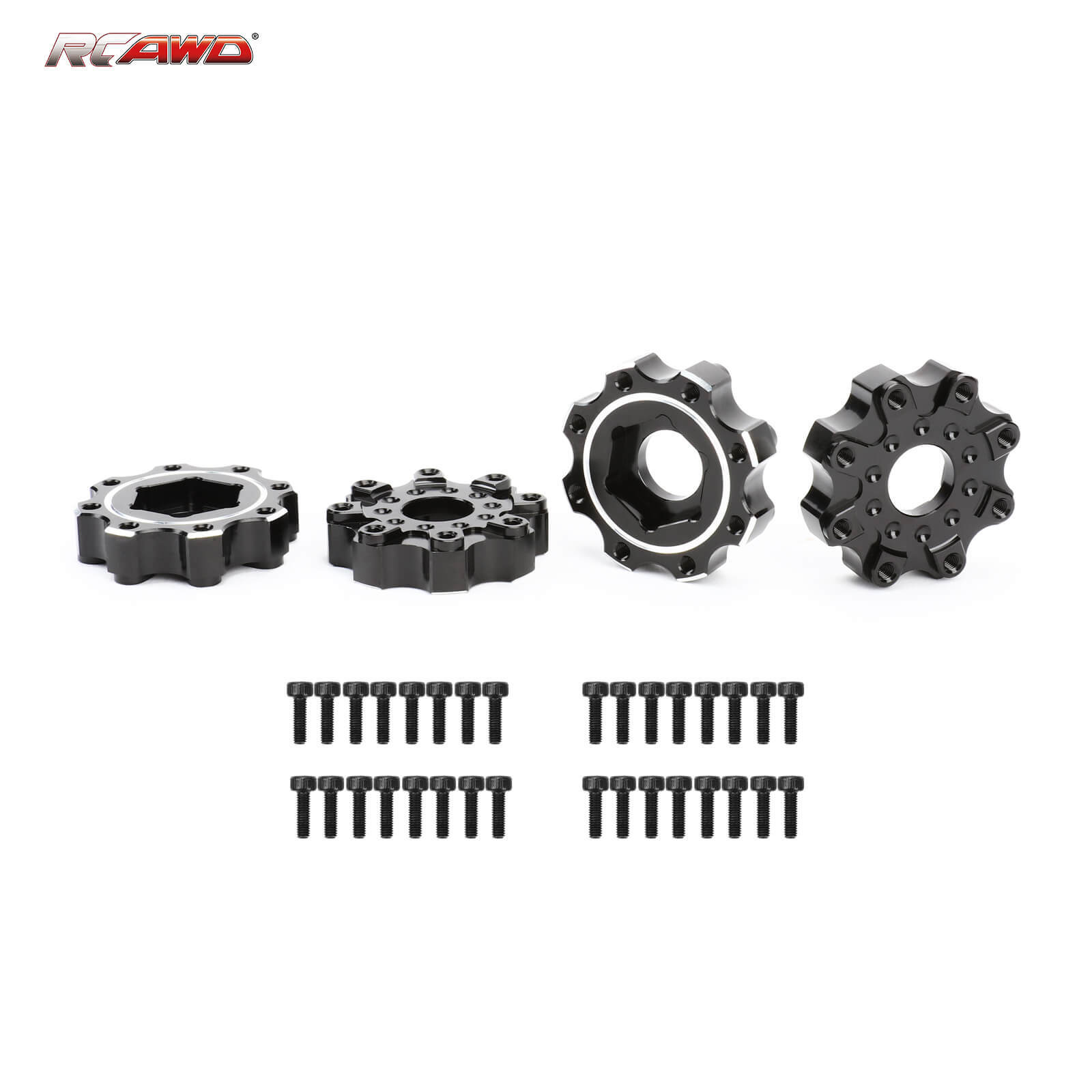 RCAWD 1/8 8×32 to 17mm Wheel Hex Adapters PRO635600 for Proline Wheels