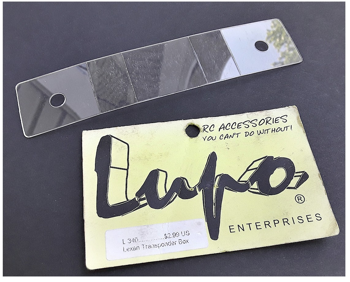 Vintage RC Pan / Touring Car Lupo Enterprises Lexan Transponder Box 1/10 1/12