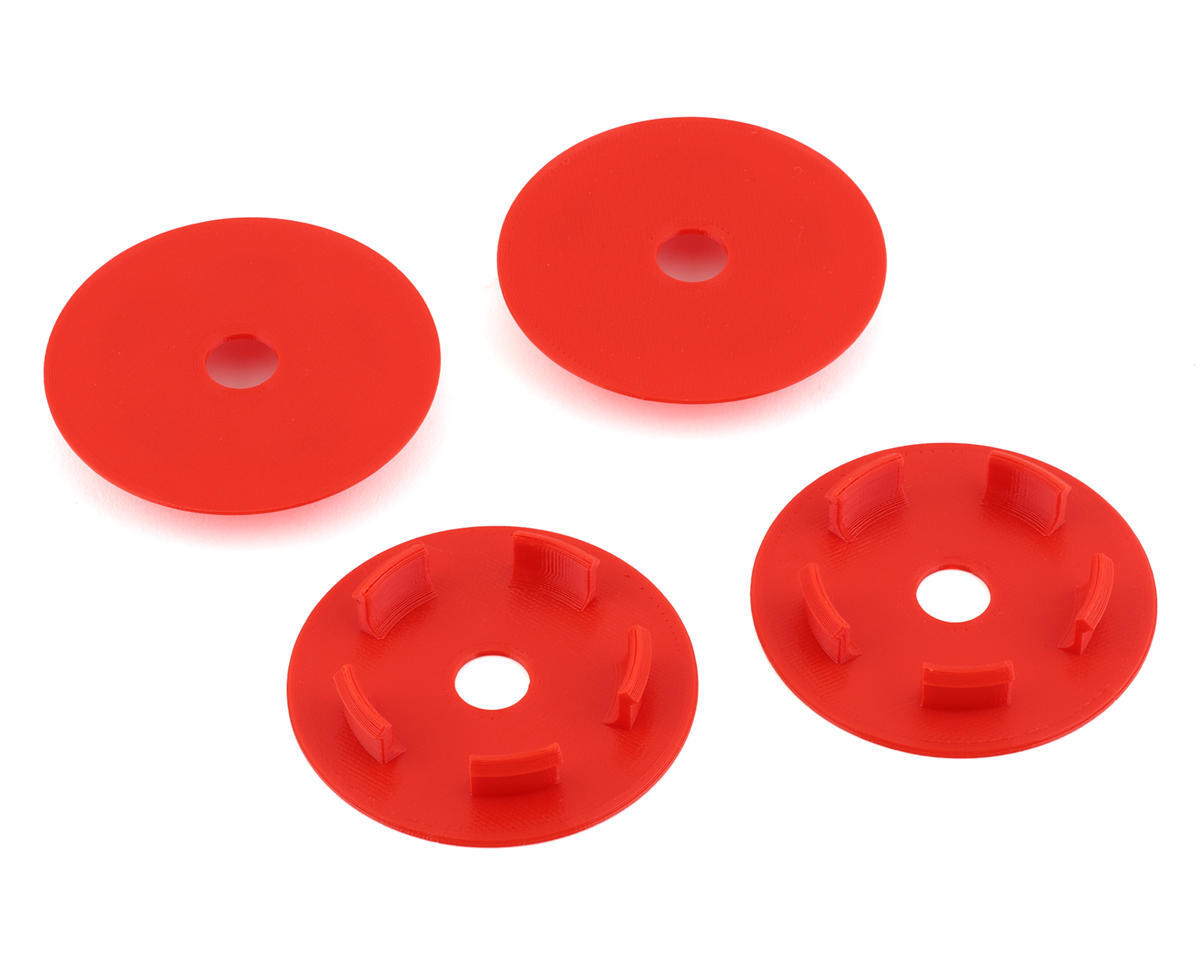 Webster Mods Solid Spoked Wheel Mud Plugs for Traxxas Slash (Red) (4) [WMTSWDR]