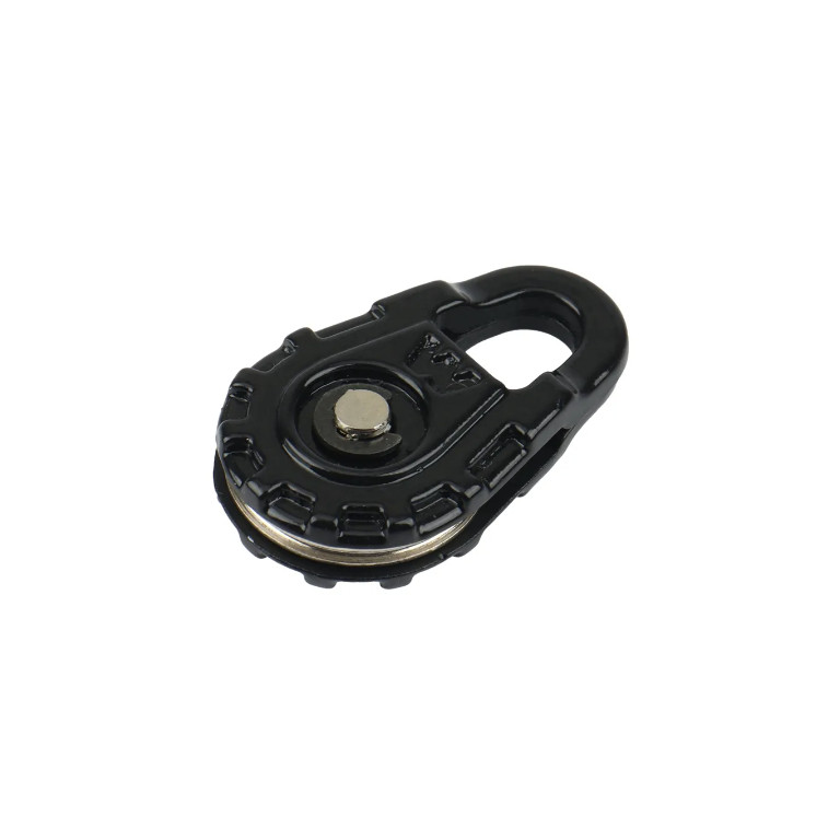 RC Hop Ups CNC Steel Winch Tow Rope Snatch Block (Black)