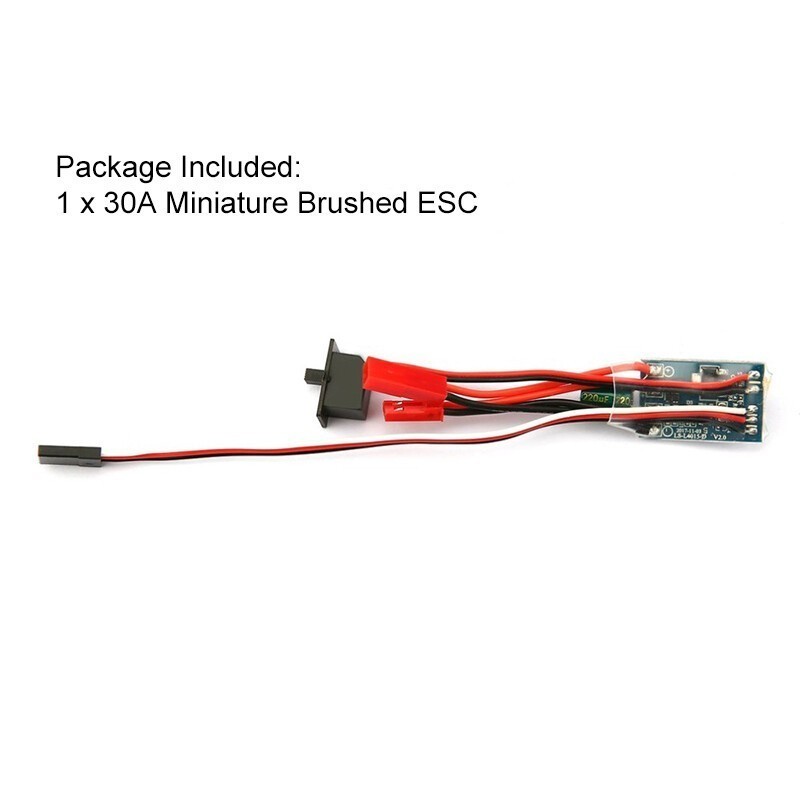 20A Brush ESC Brake Motor Speed ESC for 1/18 1/16 Remote Controller RC Boat Car