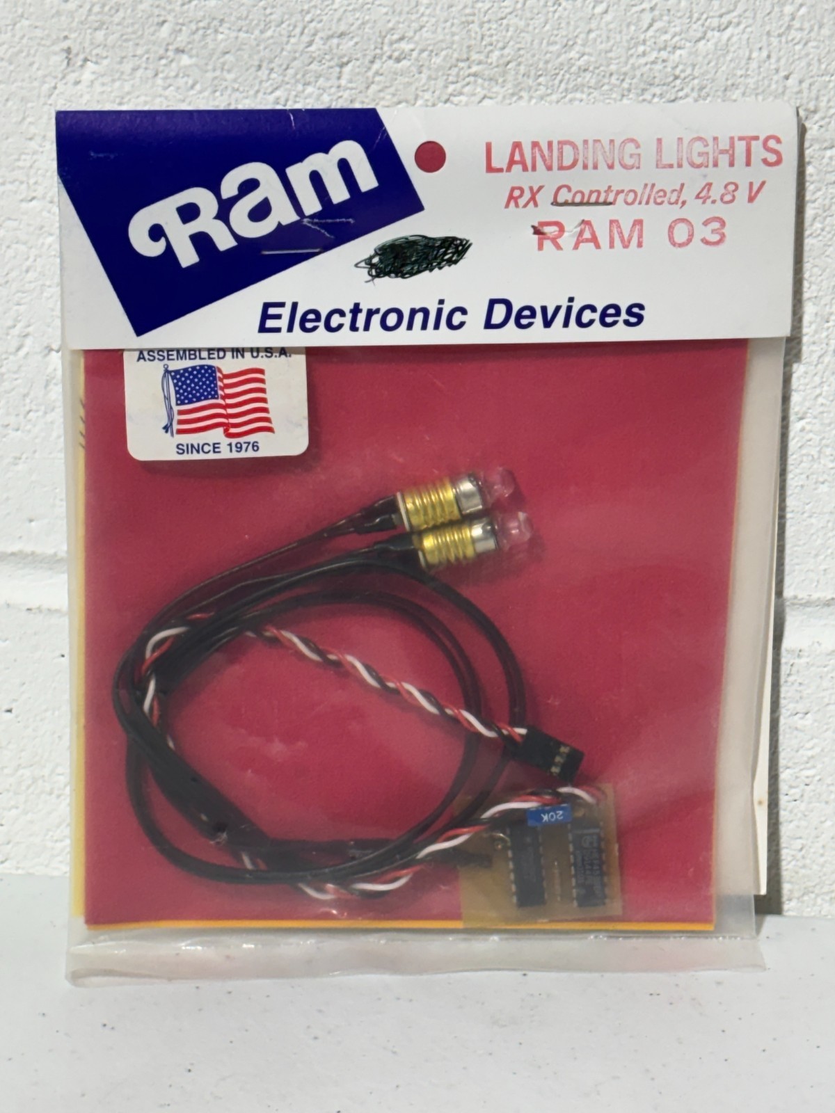 Ram Electronic Devices Vintage Landing Lights Rx Controlled 4.8V RAM 03 NEW RC
