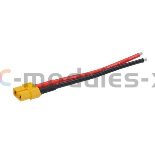 XT60 Male / Female Connectors 10CM Silicone Wire Cable 14 AWG For Lipo RC ESC