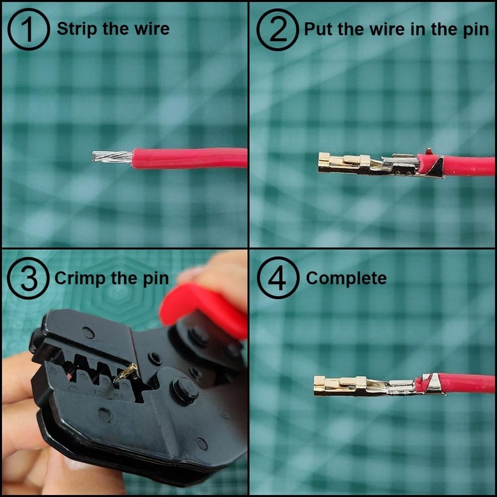 Effortless 55 Set RC Connector Kit with Ergonomic Crimping Tool for Easy Repairs