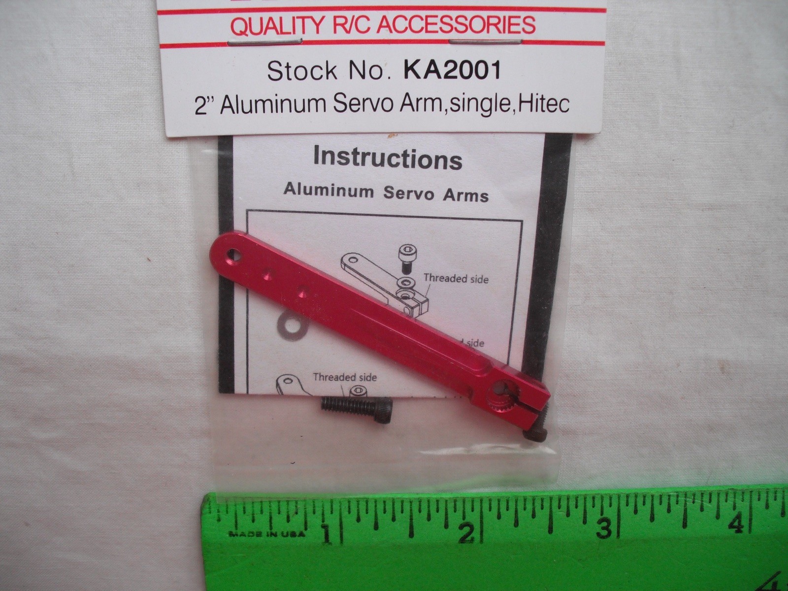 Maxx Products Mpi KA2001, 2″ Aluminum Servo Arm, Single, Hitec, RC R/C Plane Car