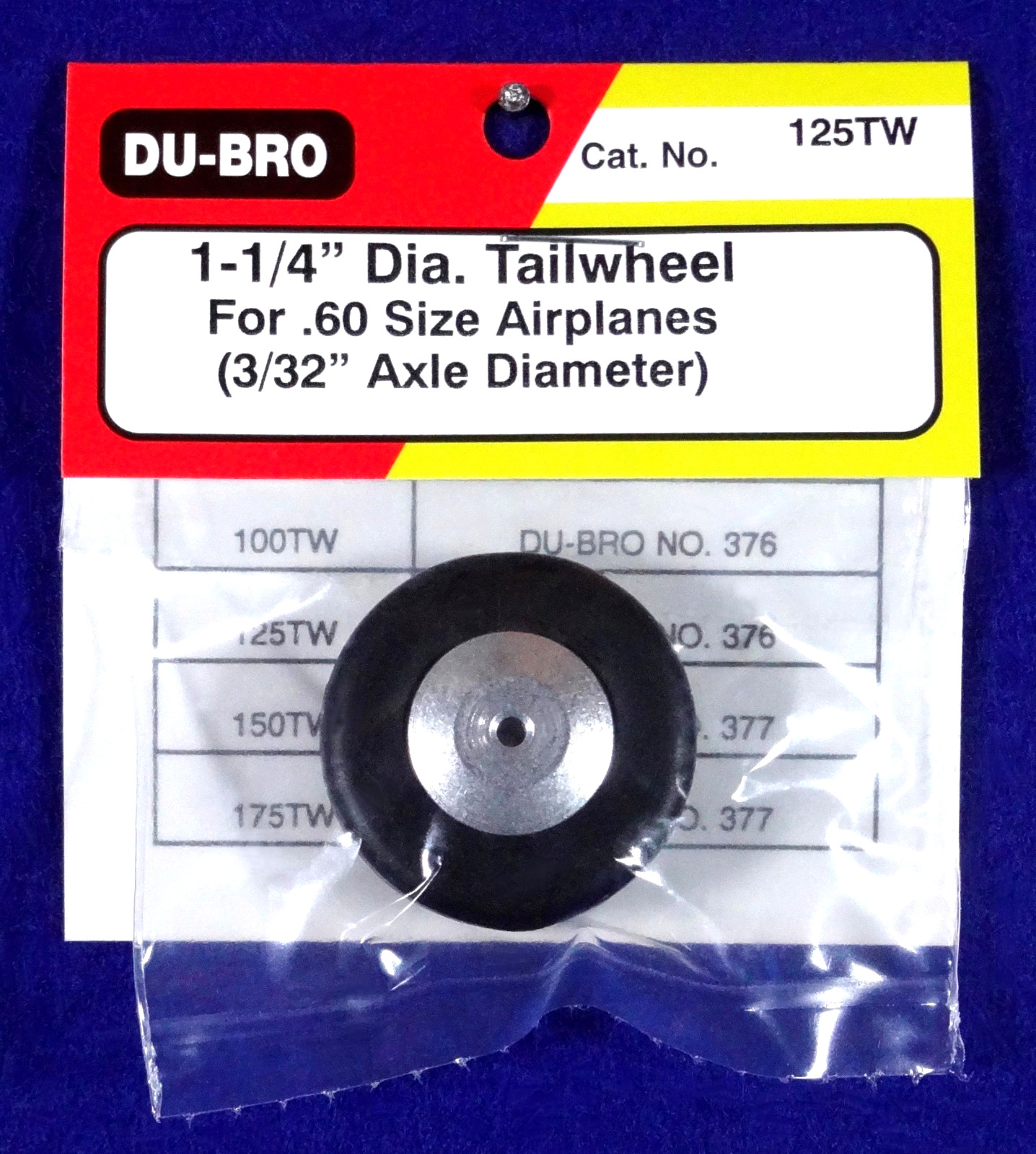 DU-BRO 1-1/4″ DIAMETER TAILWHEEL ( CAT. # 125TW )