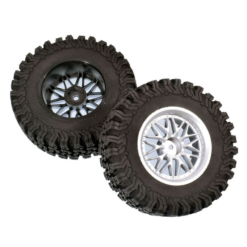 1.9 Rubber Tire Wheel Tyres for 1/10 RC Crawler Car Traxxas TRX4 LC70 D90 Axial