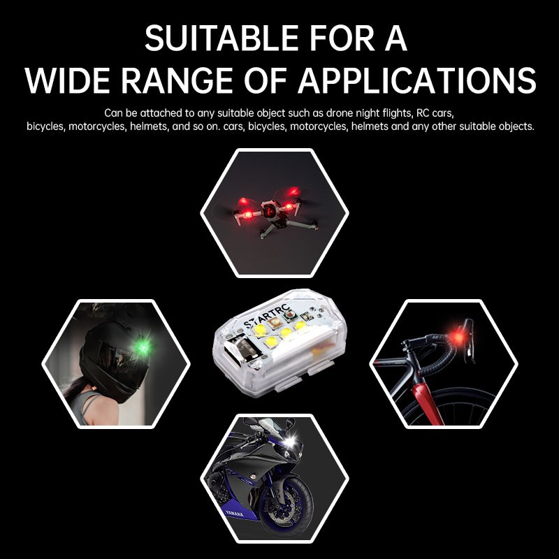 Strobe Light LED Flashing Lamp for DJI Mini 4Pro/Air 3/Mavic Series Drone RC Car