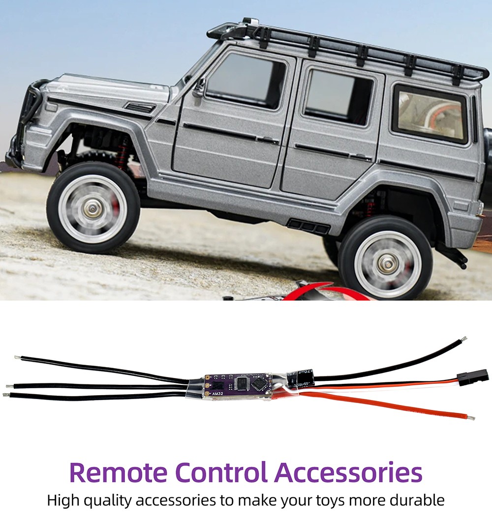 AM32 Mini Brushless ESC 80A 40A 30A +USBLink for 1:10 1:18 1:24 RC Crawler Car