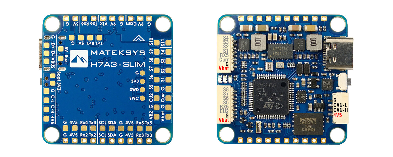 Matek MATEKSYS H7A3-SLIM LiPo Flight Controller ICM42688P For FPV Drone Parts