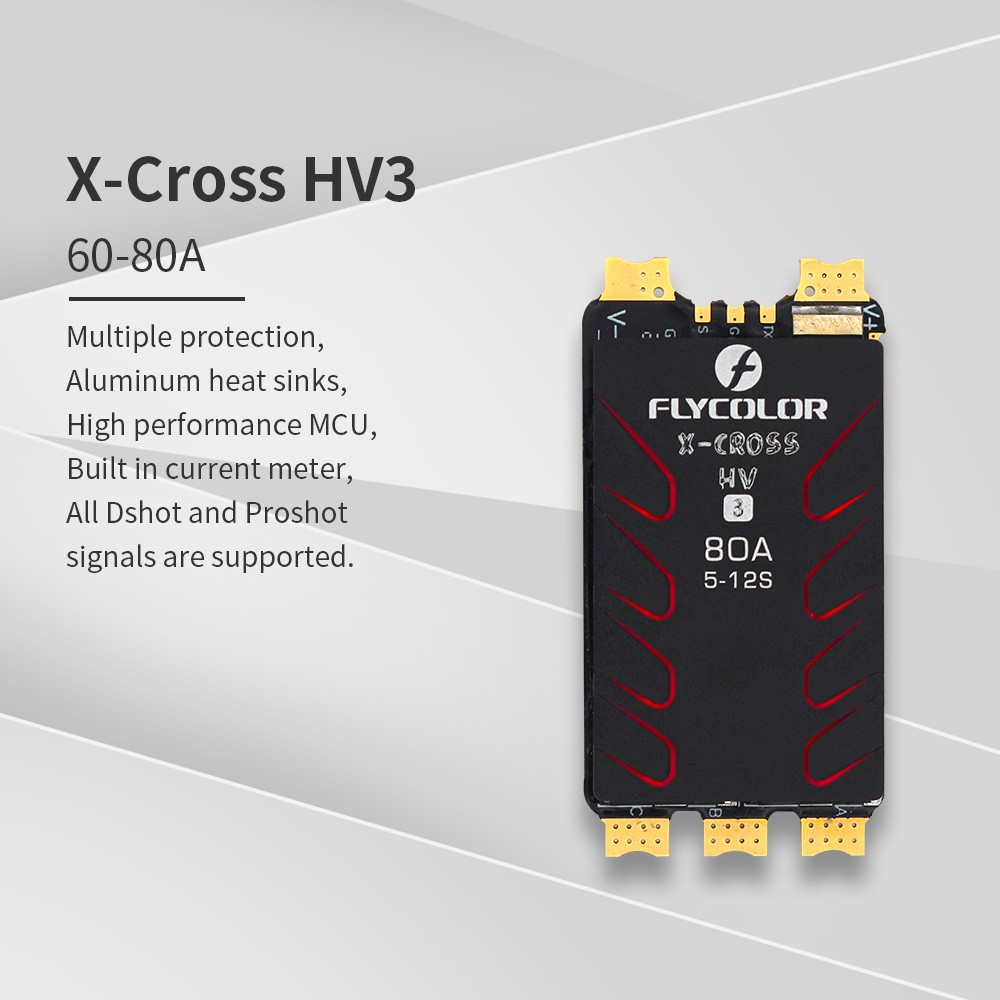 Flycolor X-Cross HV3 Brushless ESC 60A 80A 120A 160A For RC FPV Racing Drone