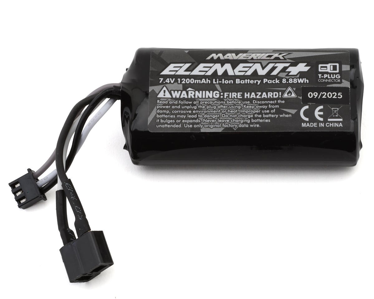 Maverick Element 2S Li-Ion Battery w/T-Style Plug (7.4V/1200mAh) [MVK151109]
