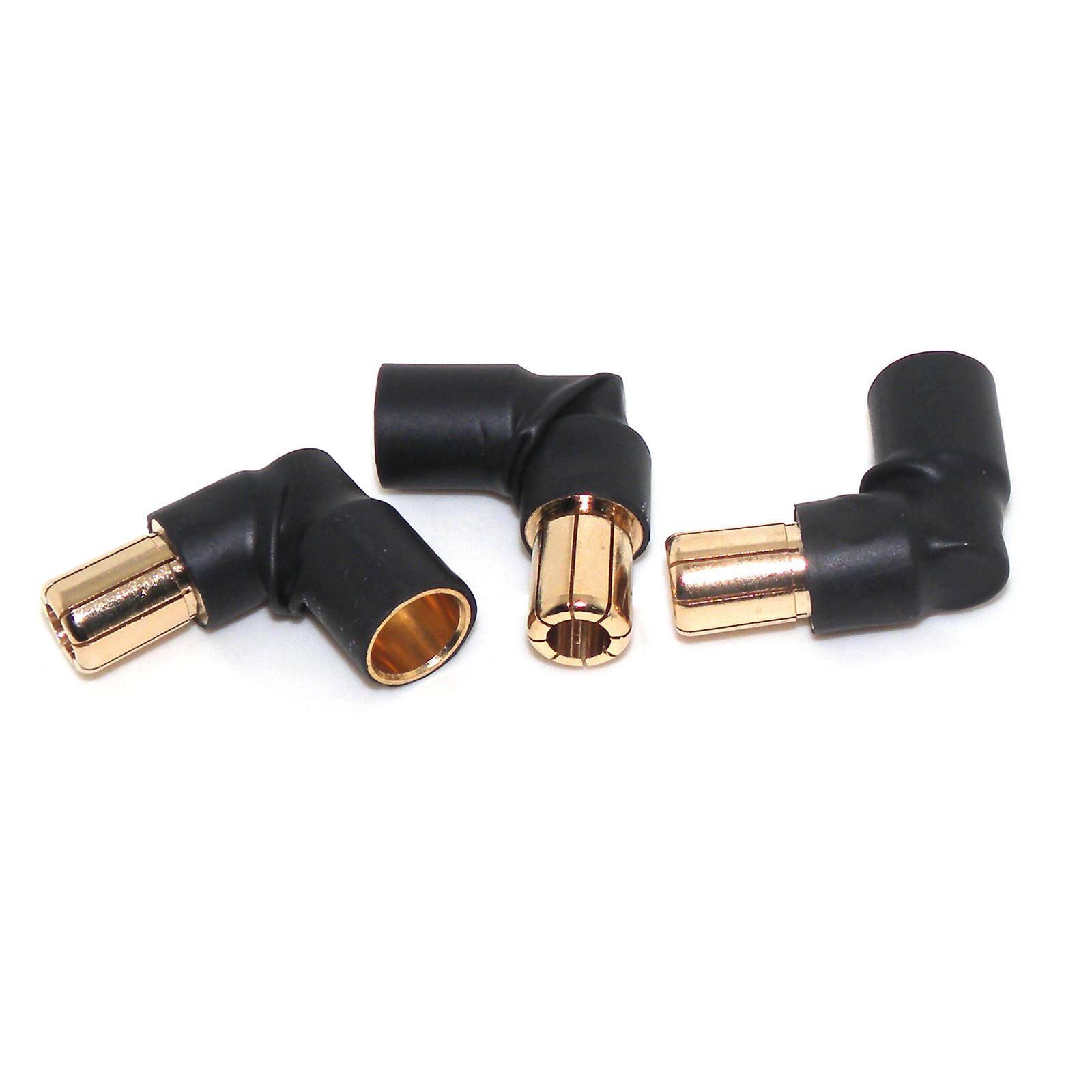 8mm Male to Female 90 Degree RC Bullet Adapter Connector ESC Extension