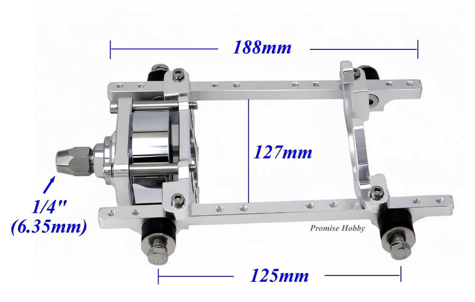 CNC Aluminum Engine Mount / Clutch for Zenoah 26-30CC Gas Engine RC Model Boat